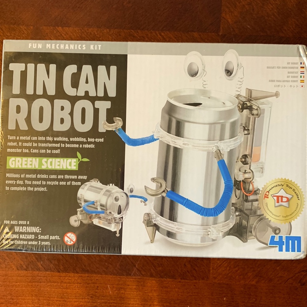 Tin Can Robot- DIY Science Construction STEM Toy for Kids & Teens